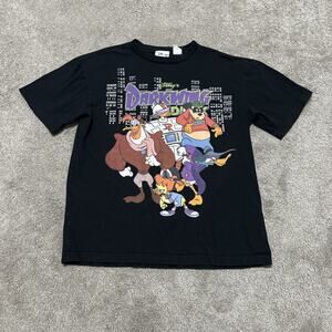 Disney Darkwing Duck Black T-Shirt Short Sleeve Size Medium